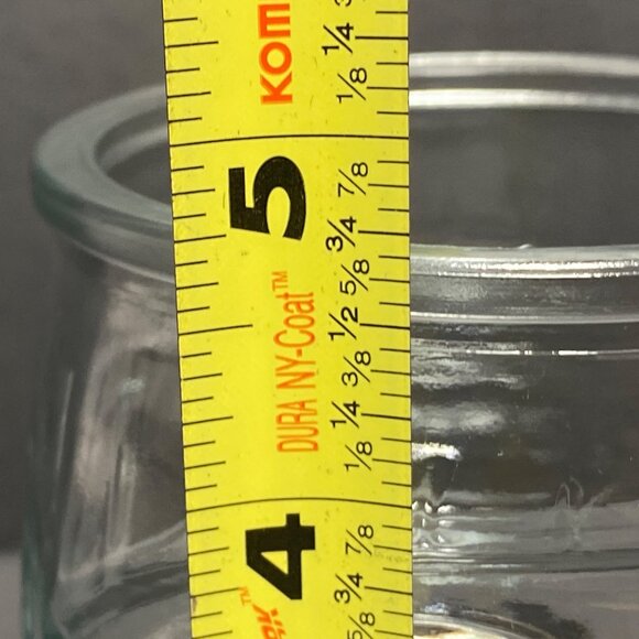 Tiki Face Clear Glass Ribbed Barrel Shape Hawaiian Cocktail Drinkware Set of  2 - Picture 8 of 9